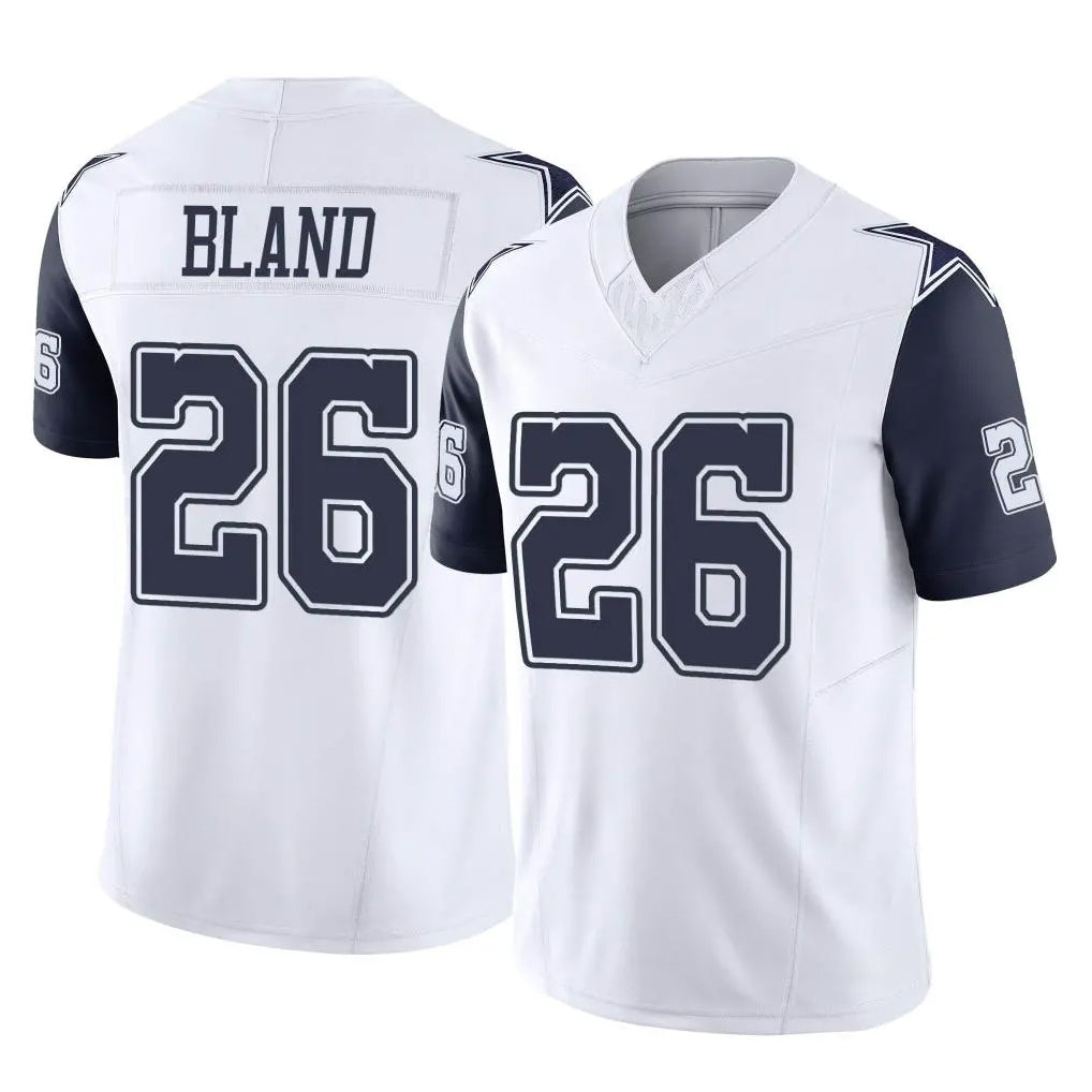 D.Cowboys #26 DaRon Bland Player White-Navy Limited Vapor F.U.S.E. Home Game Ldoa Stitched Jerseys