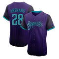 A.Diamondbacks #28 Nolan Arenado Player Purple City Connect Limited Elite Home Game Ldoa Stitched Jerseys
