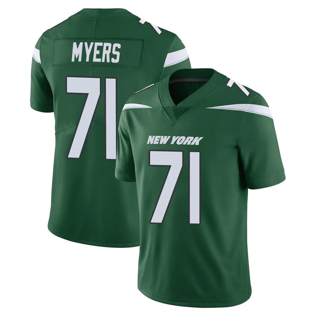 NY.Jets #71 Josh Myers Player Green Limited Vapor Home Game Ldoa Stitched Jerseys