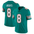 M.Dolphins #8 JuJu Brents Player Aqua Limited Alternate Vapor Untouchable Home Game Ldoa Stitched Jerseys
