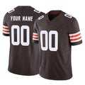 Custom C.Browns Brown Vapor F.U.S.E. Limited Home Game Any Name & Numbers Ldoa Stitched Jerseys