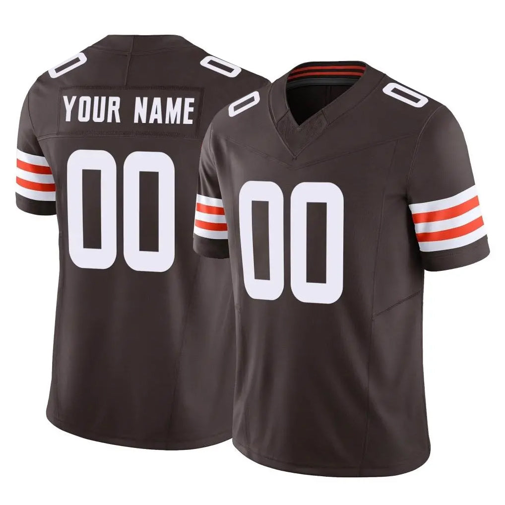 Custom C.Browns Brown Vapor F.U.S.E. Limited Home Game Any Name & Numbers Ldoa Stitched Jerseys