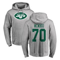 NY.Jets #70 Armand Membou Player Gray LOGO Pullover Hoodies Limited Game Ldoa Stitched Jerseys