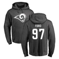 LA.Rams #97 Poona Ford Player Gray Pullover Hoodie Limited Game Ldoa Stitched Jerseys