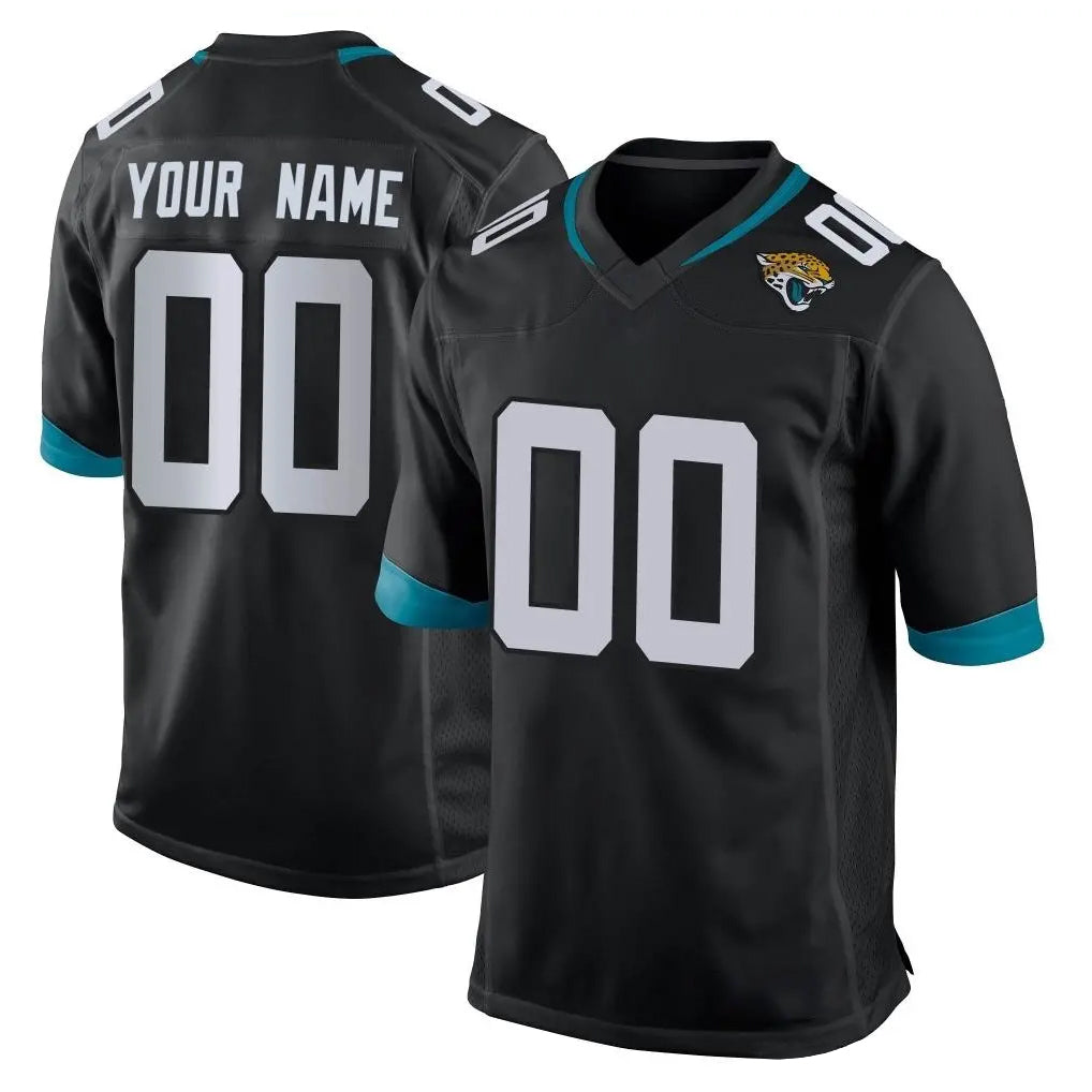 Custom J.Jaguars Black Home Game Any Name & Numbers Ldoa Stitched Jerseys