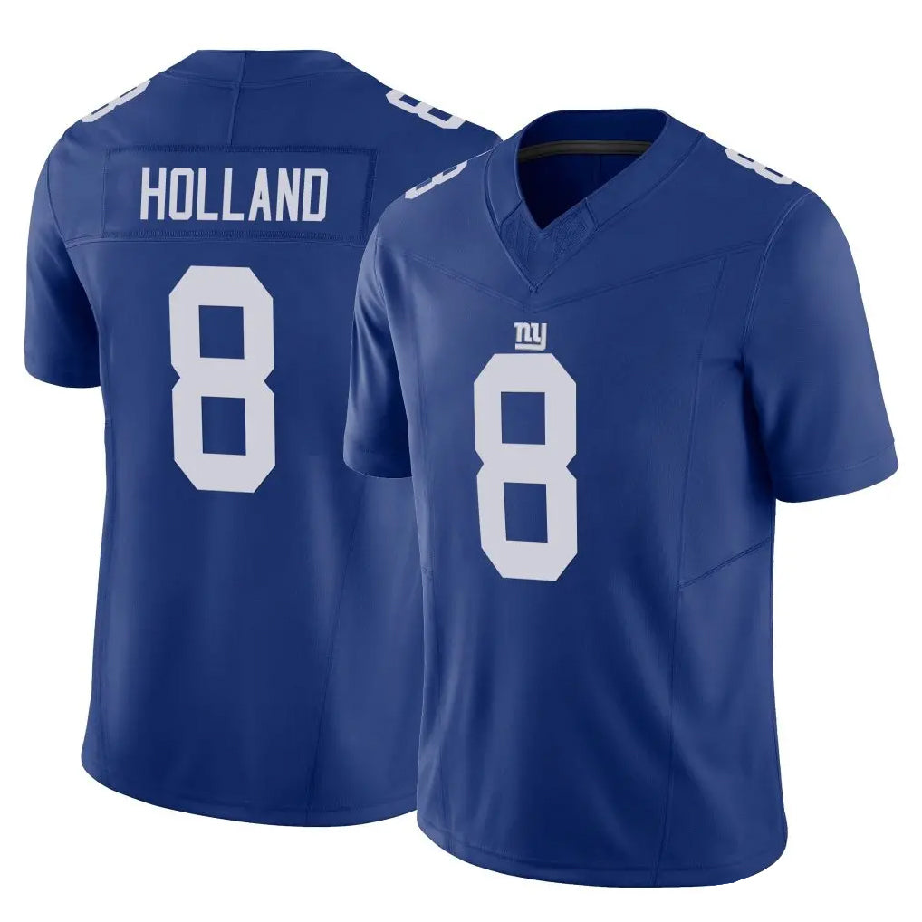NY.Giants #8 Jevon Holland Player Royal Limited Vapor F.U.S.E. Home Game Ldoa Stitched Jerseys