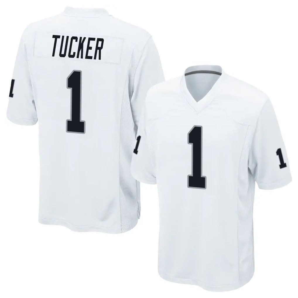LV.Raiders #1 Tre Tucker Player White Home Game Ldoa Stitched Jerseys