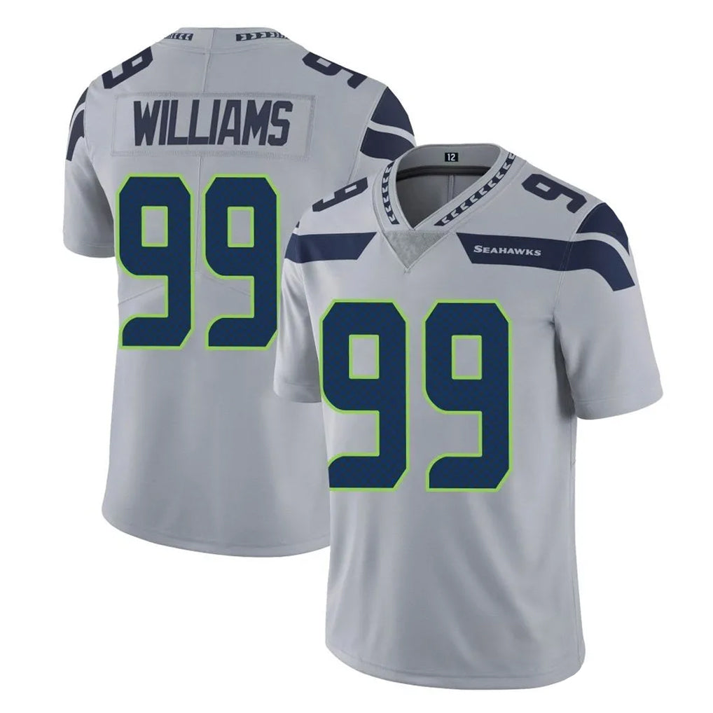 S.Seahawks #99 Leonard Williams Player Gray Limited Vapor Untouchable Home Game Ldoa Stitched Jerseys