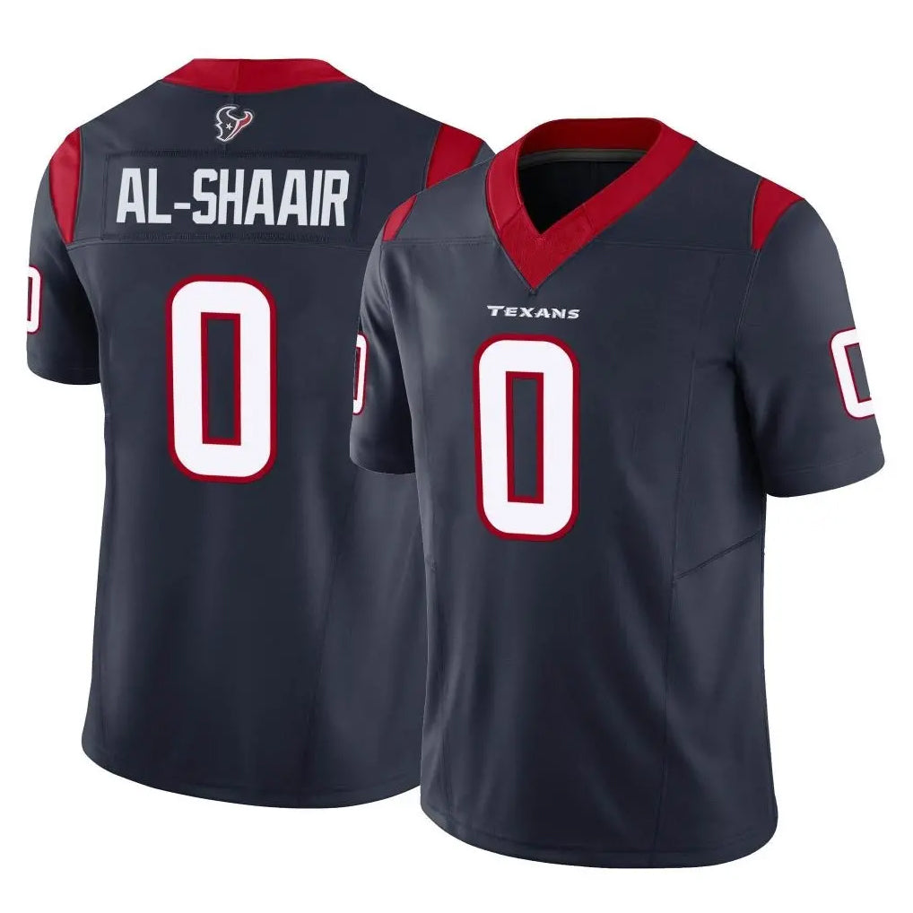 H.Texans #0 Azeez Al-Shaair Player Navy Limited Vapor F.U.S.E. Home Game Ldoa Stitched Jerseys