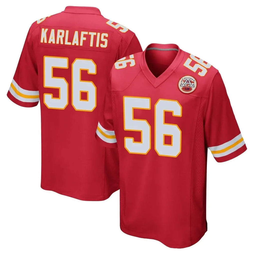 KC.Chiefs #56 George Karlaftis Player Red Home Game Ldoa Stitched Jerseys