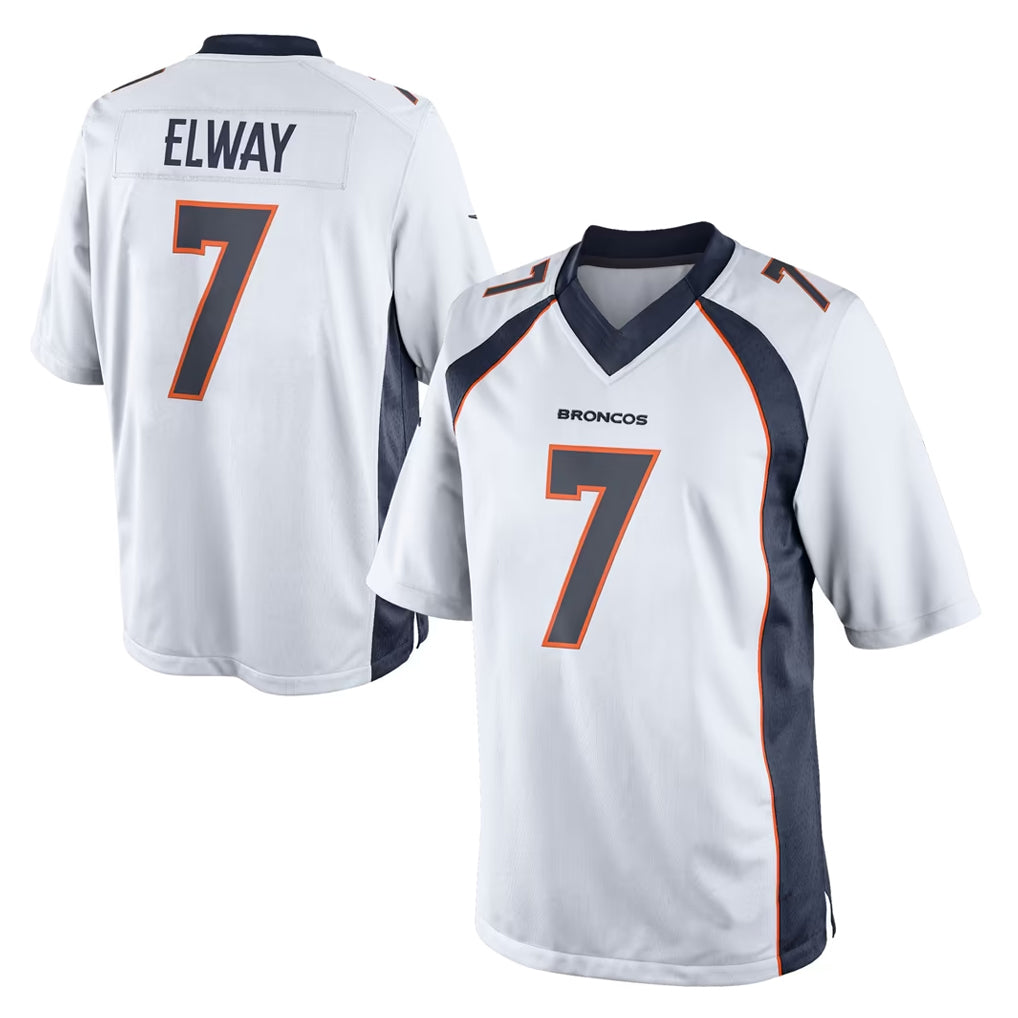 D.Broncos #7 John Elway Player White Game Ldoa Stitched Jerseys