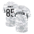 C.Bears #85 Cole Kmet Player Arctic Camo Salute to Service Performance T-Shirt Limited Ldoa Stitched Jerseys