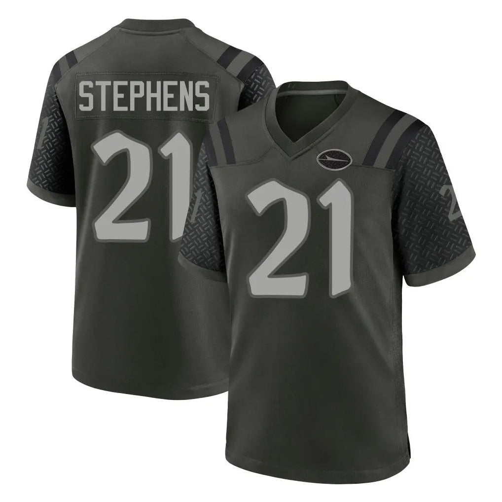 NY.Jets #21 Brandon Stephens Player Green 2025 Rivalries Collection Home Game Ldoa Stitched Jerseys