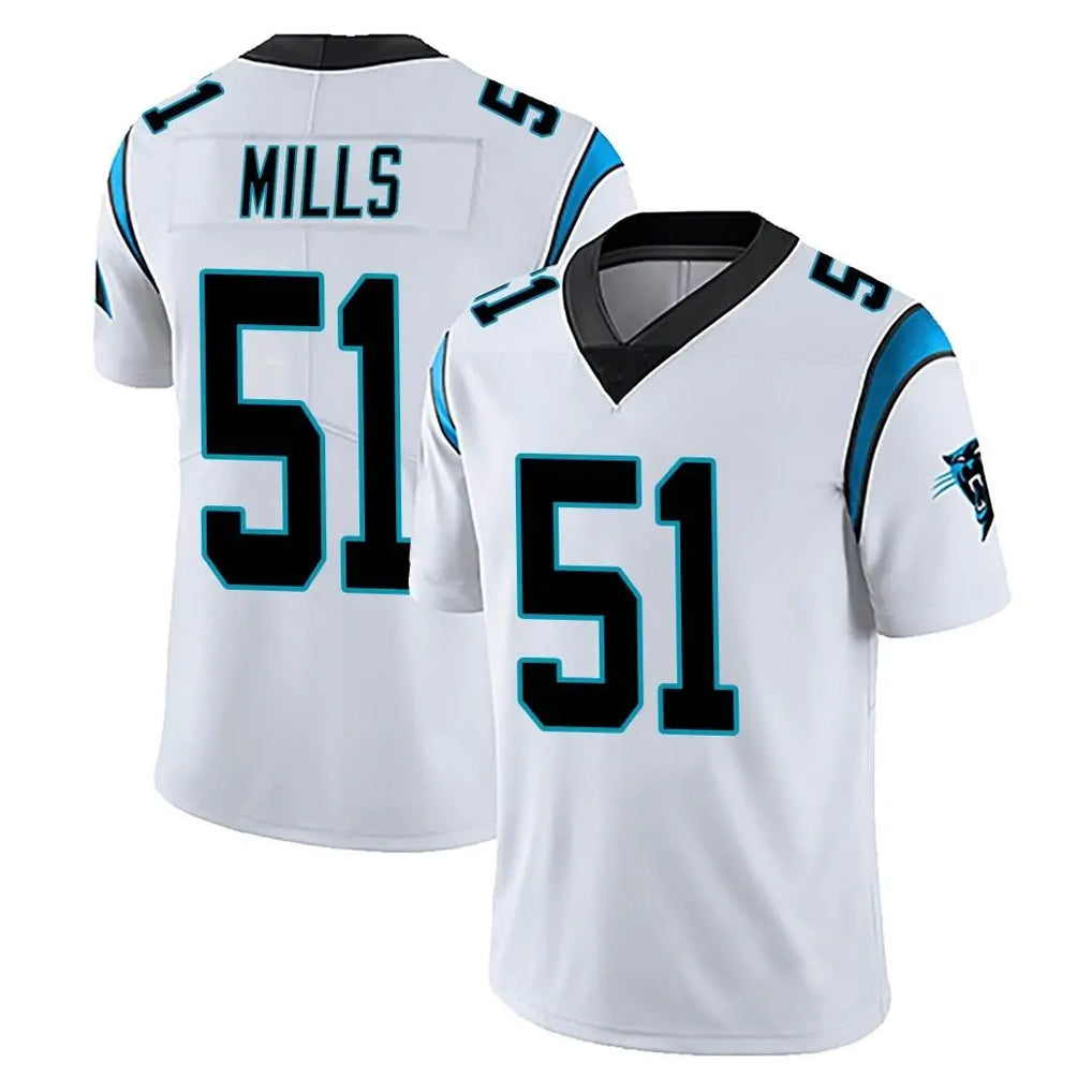 C.Panthers #51 Sam Mills Player White Vapor Untouchable Limited Game Ldoa Stitched Jerseys