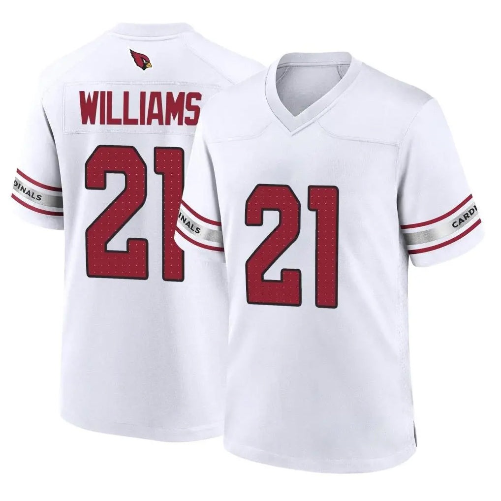 A.Cardinals #21 Garrett Williams Player White Home Game Ldoa Stitched Jerseys