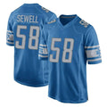 D.Lions #58 Penei Sewell Player Blue Home Game Ldoa Stitched Jerseys