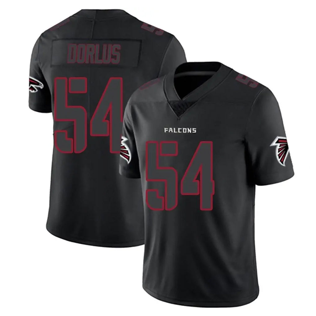 A.Falcons #54 Brandon Dorlus Player Black Impact Limited Game Ldoa Stitched Jerseys