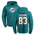 M.Dolphins #83 Kevin Coleman Jr. Player Aqua LOGO Pullover Hoodies Limited Ldoa Stitched Jerseys