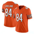 C.Bears #84 Colston Loveland Player Orange Vapor F.U.S.E. Limited Home Game Ldoa Stitched Jerseys