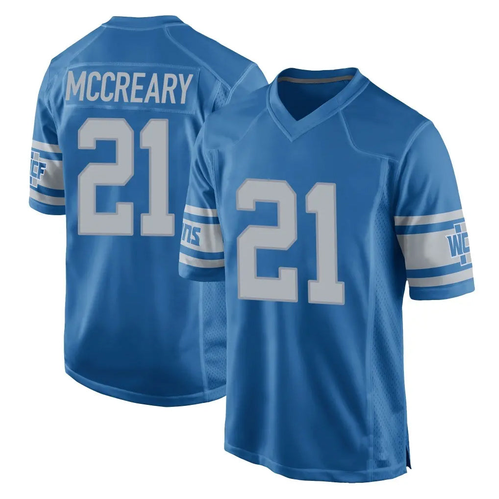 D.Lions #21 Roger McCreary Player Blue Vapor Untouchable Throwback Game Ldoa Stitched Jerseys