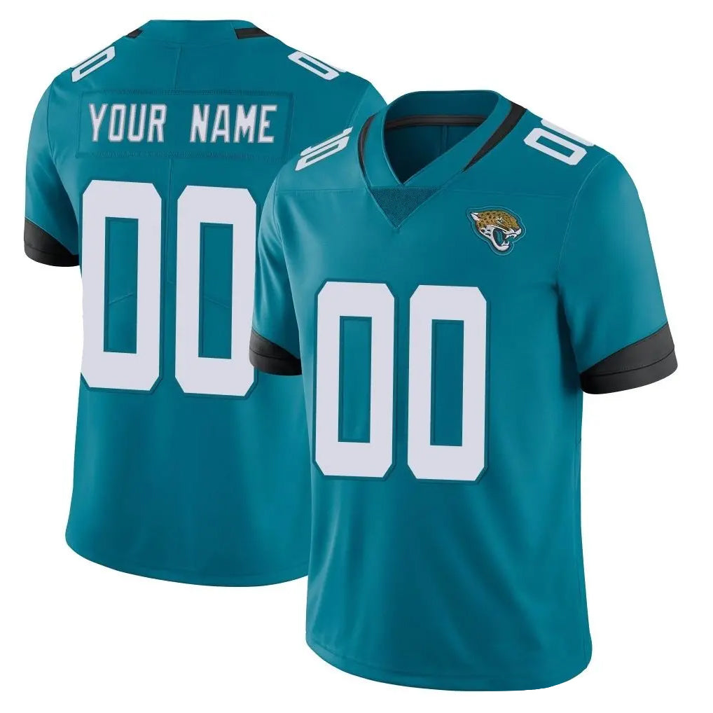 Custom J.Jaguars Teal Vapor Untouchable Limited Home Game Any Name & Numbers Ldoa Stitched Jerseys