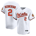 B.Orioles #2 Gunnar Henderson Player White Limited Home Game Ldoa Stitched Jerseys