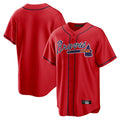 A.Braves ## Braves Blank Player Red Home Game Ldoa Stitched Jerseys