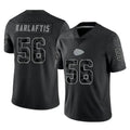KC.Chiefs #56 George Karlaftis Player Black Limited Reflective Game Ldoa Stitched Jerseys