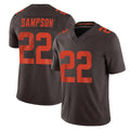 C.Browns #22 Dylan Sampson Player Brown Limited Vapor F.U.S.E. Alternate Game Ldoa Stitched Jerseys