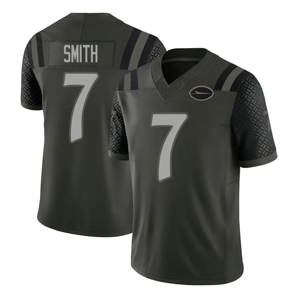 NY.Jets #7 Geno Smith Player Green Limited 2025 Rivalries Collection Home Game Ldoa Stitched Jerseys