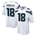 S.Seahawks #18 Elijah Arroyo Player White Home Game Ldoa Stitched Jerseys