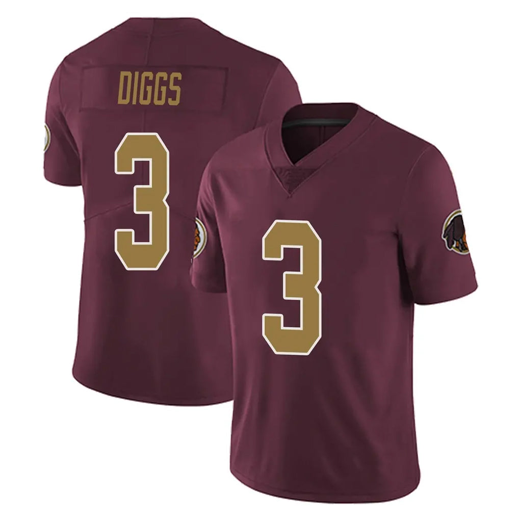 W.Commanders #3 Stefon Diggs Player Burgundy Alternate Vapor Untouchable Home Game Ldoa Stitched Jerseys