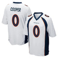 D.Broncos #0 Jonathon Cooper Player White Game Ldoa Stitched Jerseys