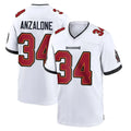 TB.Buccaneers #34 Alex Anzalone Player White Home Game Ldoa Stitched Jerseys
