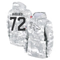 D.Broncos #72 Garett Bolles Player Arctic Camo Salute to Service Hoodies Limited Game Ldoa Stitched Jerseys