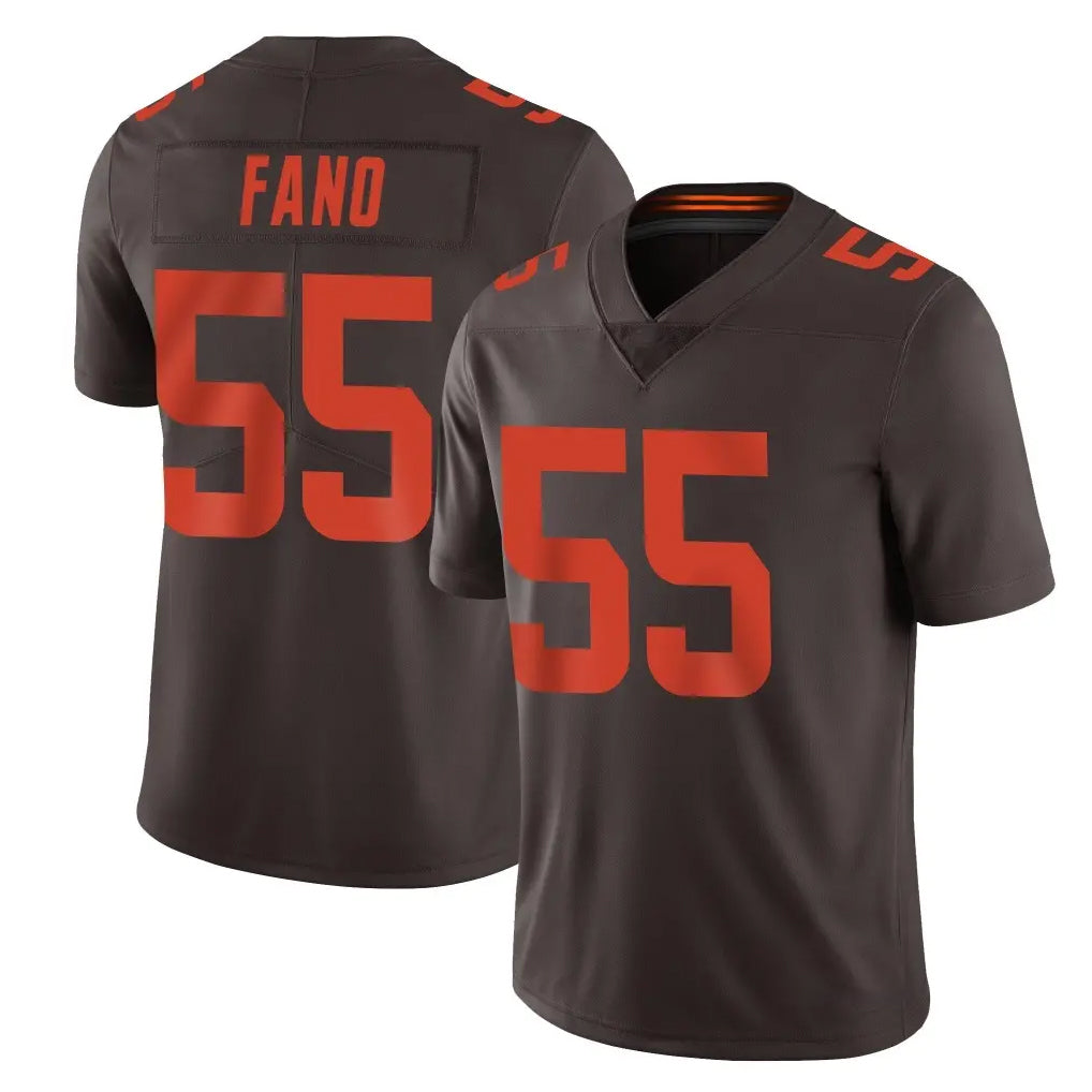 C.Browns #55 Spencer Fano Player Browns Color Rush Limited Home Game Ldoa Stitched Jerseys