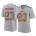 KC.Chiefs #23 Drue Tranquill Player Gray Atmosphere Fashion Game Ldoa Stitched Jerseys