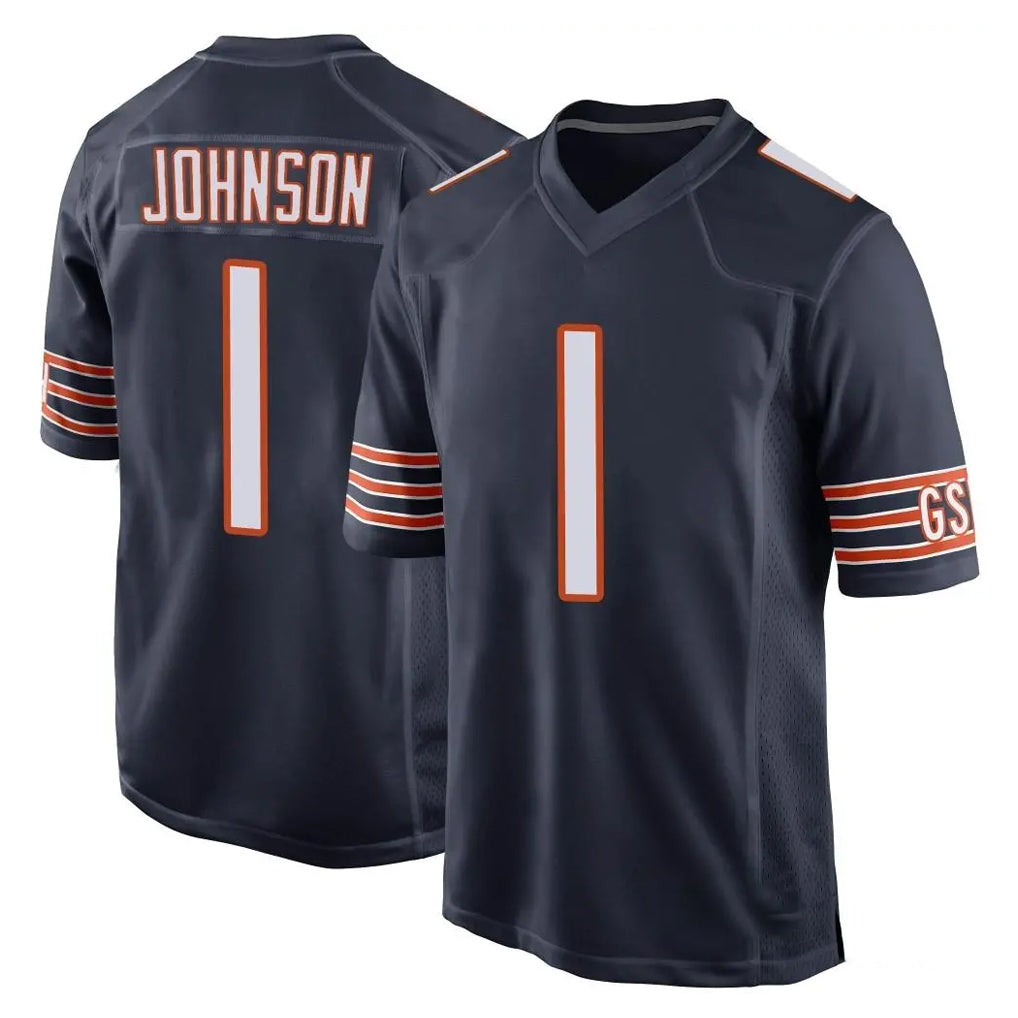 C.Bears #1 Jaylon Johnson Player Navy Home Game Ldoa Stitched Jerseys