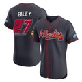 A.Braves #27 Austin Riley Player Navy 2025 Speedway Classic Limited Elite Home Game Ldoa Stitched Jerseys