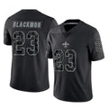 NO.Saints #23 Julian Blackmon Player Black Limited Reflective Home Game Ldoa Stitched Jerseys