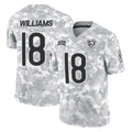 C.Bears #18 Caleb Williams Player Arctic Camo Salute to Service Limited Ldoa Stitched Jerseys
