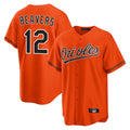 B.Orioles #12 Dylan Beavers Player Orange Home Game Ldoa Stitched Jerseys