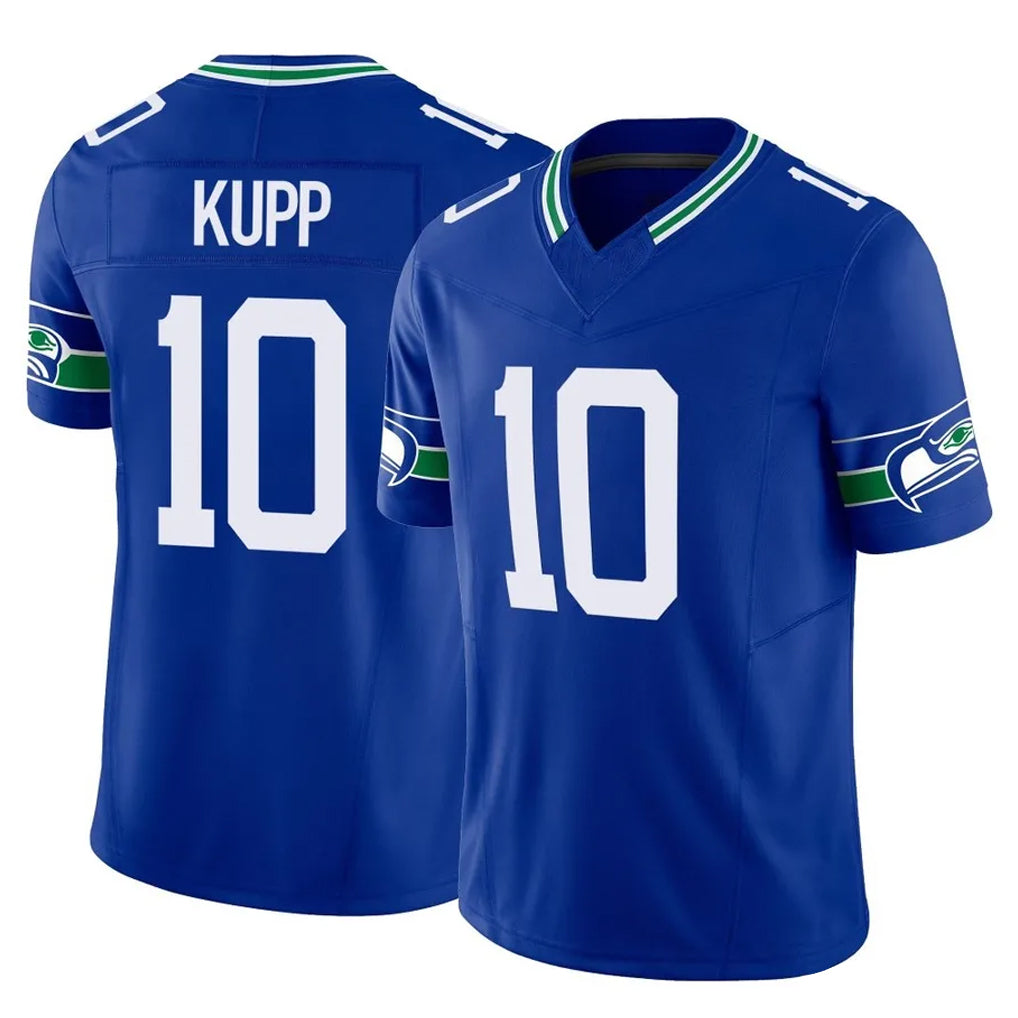 S.Seahawks #10 Cooper Kupp Player Royal Limited Throwback Vapor F.U.S.E. Home Game Ldoa Stitched Jerseys