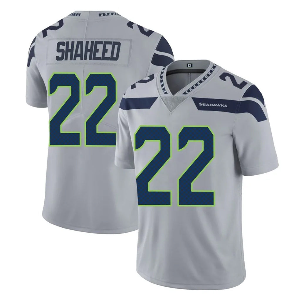 S.Seahawks #22 Rashid Shaheed Player Gray Limited Vapor Untouchable Home Game Ldoa Stitched Jerseys