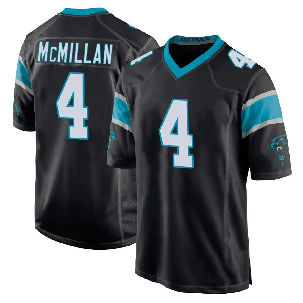 C.Panthers #4 Tetairoa McMillan Player Black Game Ldoa Stitched Jerseys
