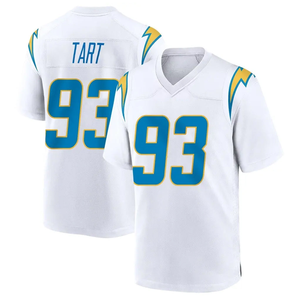LA.Chargers #93 Teair Tart Player White Home Game Ldoa Stitched Jerseys