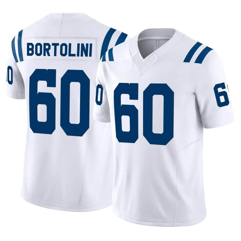 IN.Colts #60 Tanor Bortolini Player White Limited Vapor F.U.S.E. Home Game Ldoa Stitched Jerseys