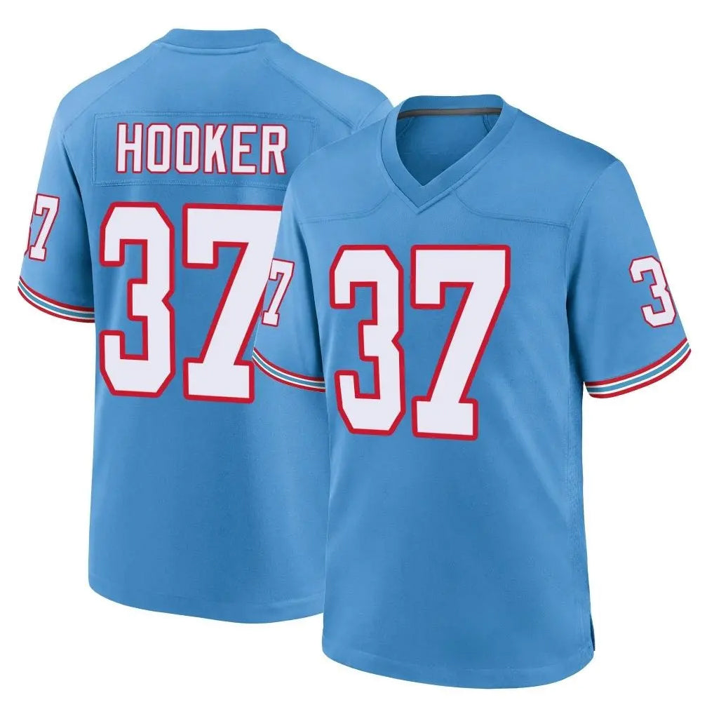 T.Titans #37 Amani Hooker Player Light Blue Oilers Throwback Home Game Ldoa Stitched Jerseys