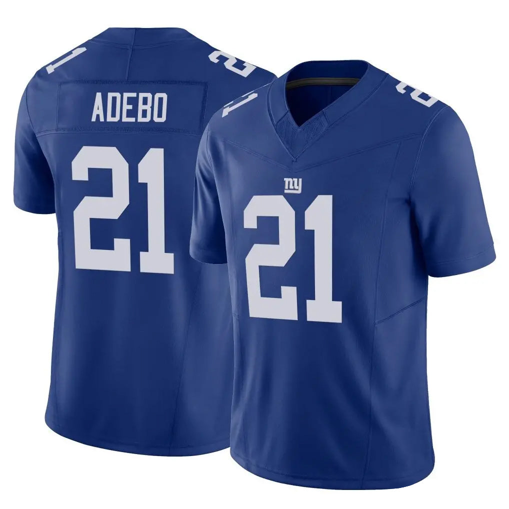 NY.Giants #21 Paulson Adebo Player Royal Limited Vapor F.U.S.E. Home Game Ldoa Stitched Jerseys