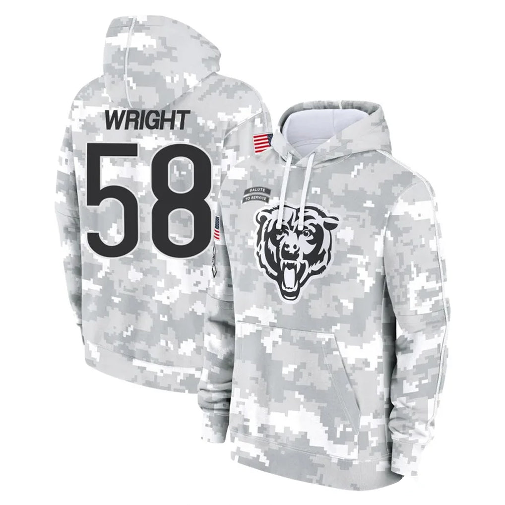 C.Bears #58 Darnell Wright Player Arctic Camo Salute to Service Pullover Hoodies Limited Ldoa Stitched Jerseys